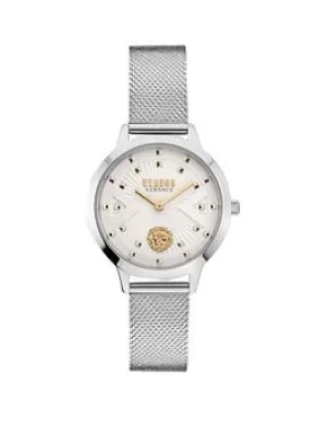 Image of Versus Versace Palos Verdes Stainless Steel Silver Dial Ss Mesh Band