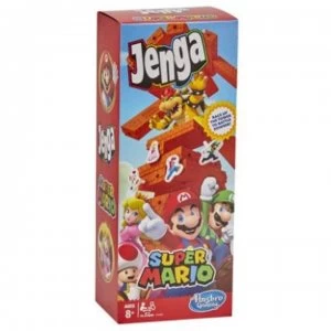 Image of Hasbro Classic Jenga Game - Super Mario
