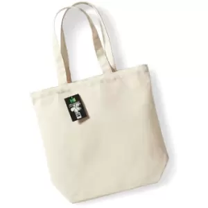Image of Westford Mill Plain Fair Trade Camden Shopper / Shopping Bag (13 Litres) (One Size) (Natural) - Natural