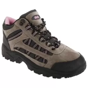 Image of Dek Womens/Ladies Grassmere Lace-Up Ankle Trek & Trail Boots (7 UK) (Grey/Pink)