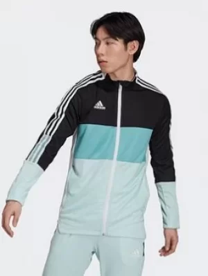 Image of adidas Tiro Track Top, Black/Green, Size XS, Men