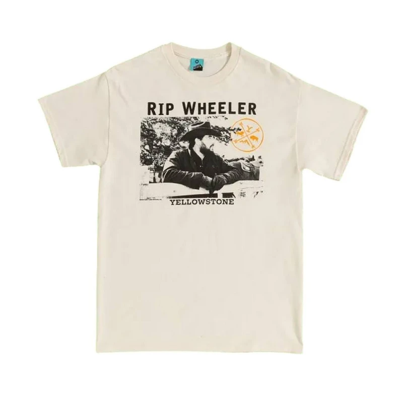 Image of Yellowstone Mens Rip Wheeler T-Shirt in Natural Size: Small Natural Male S
