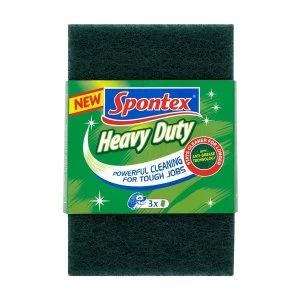 Image of Spontex Heavy Duty Scourer Pads 3pk