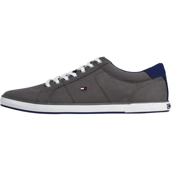 Image of Tommy Hilfiger 1D Canvas Trainers - Grey 6