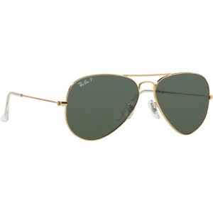 Image of Ray-Ban Aviator Sunglasses RB3025 001/58 Size 58 - Gold