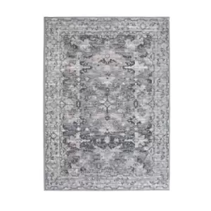 Image of Homemaker Maestro Traditional Rug Grey And Pink 160X230Cm