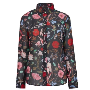 Image of Gant Wild Silk Shirt - Blue