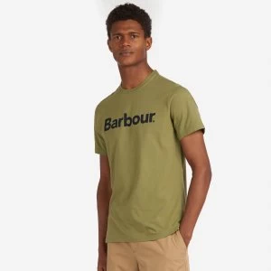 Image of Barbour Mens Logo T-Shirt - Burnt Olive - S