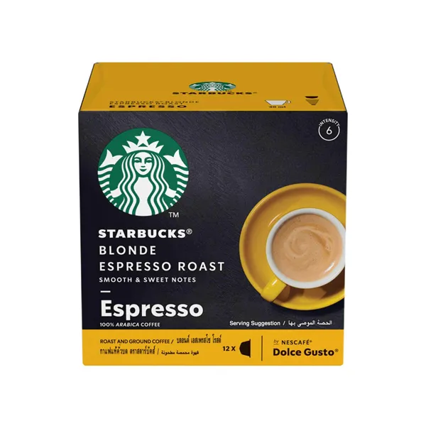 Image of Starbucks Dolce Gusto Blonde Espresso Roast Coffee 12 Pods