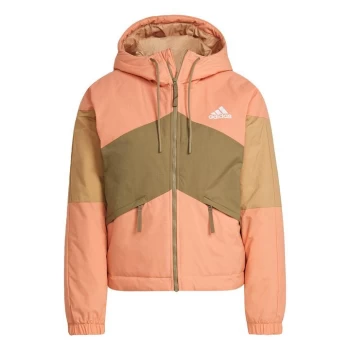 Image of adidas Back to Sport Hooded Insulated Jacket Womens - Ambient Blush