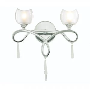 Image of Litecraft Hailey Chrome Wall Light