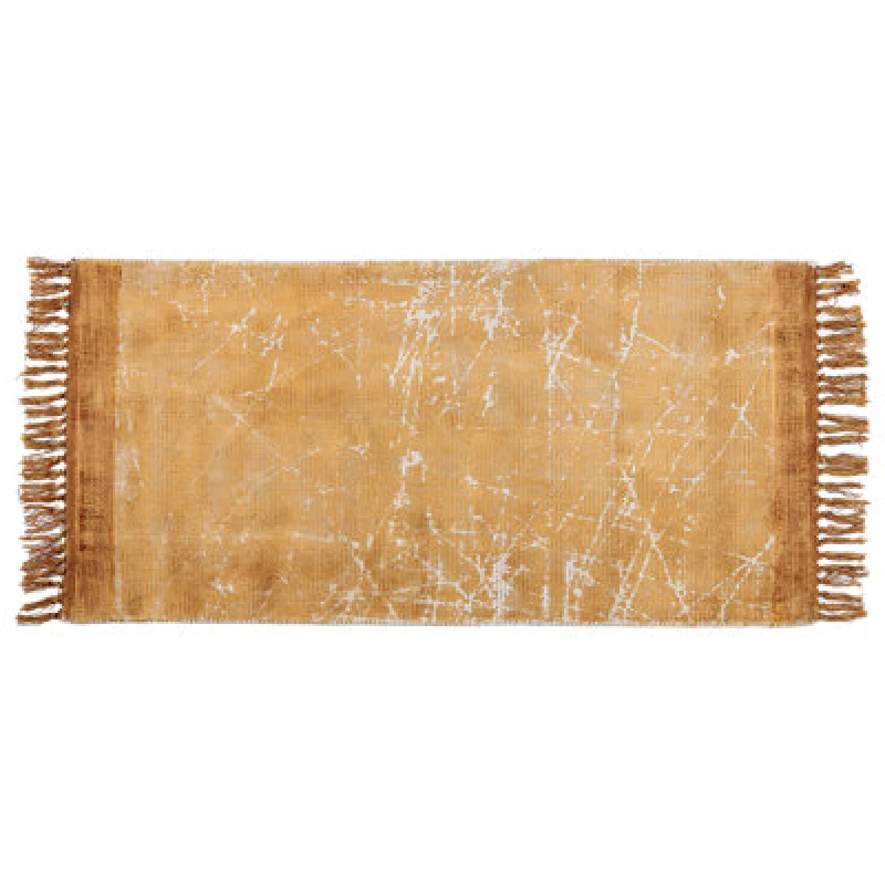 Image of Beliani Rug Hanli Orange 80 X 150 Cm Viscose