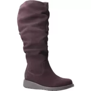Image of Hush Puppies Womens Lucinda Suede Zip Up Memory Foam Boots UK Size 3 (EU 36)