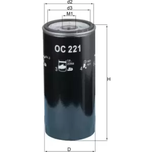 Image of Oil Filter Oc221 70513409 By Mahle Original