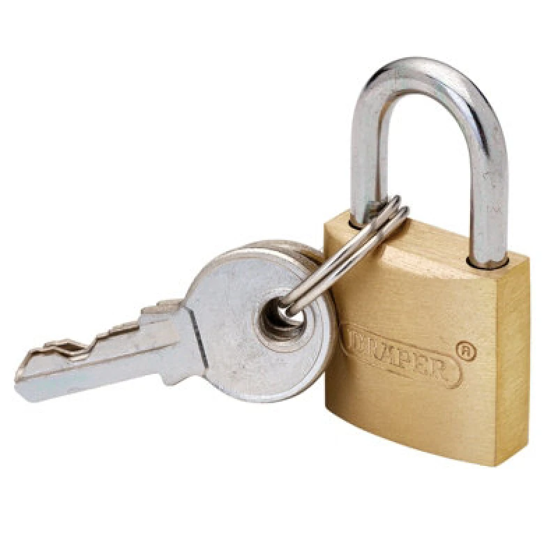 Image of Draper Draper - brass PADLOCK-20MM Brass Cylinder Padlocks 21725