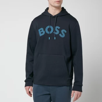 Image of BOSS Athleisure Mens Soody Pullover Hoodie - Dark Blue - XXL