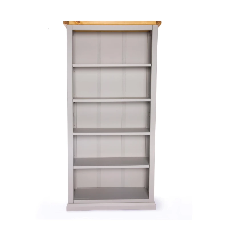 Image of Cabinet Bits Bookcase with plinth 180x90x30cm in Light Grey Size: 180 x 90 x 30cm Light Grey Unisex 180 x 90 x 30 cm