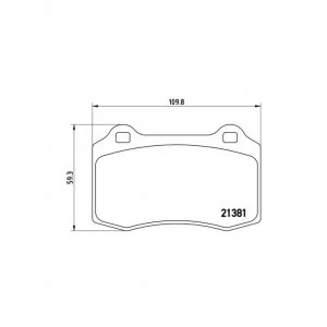 Image of Front Brake Pad Set BREMBO P 24 073