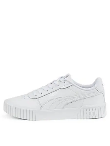 Image of Puma White - Silver Carina 2.0 Sneakers