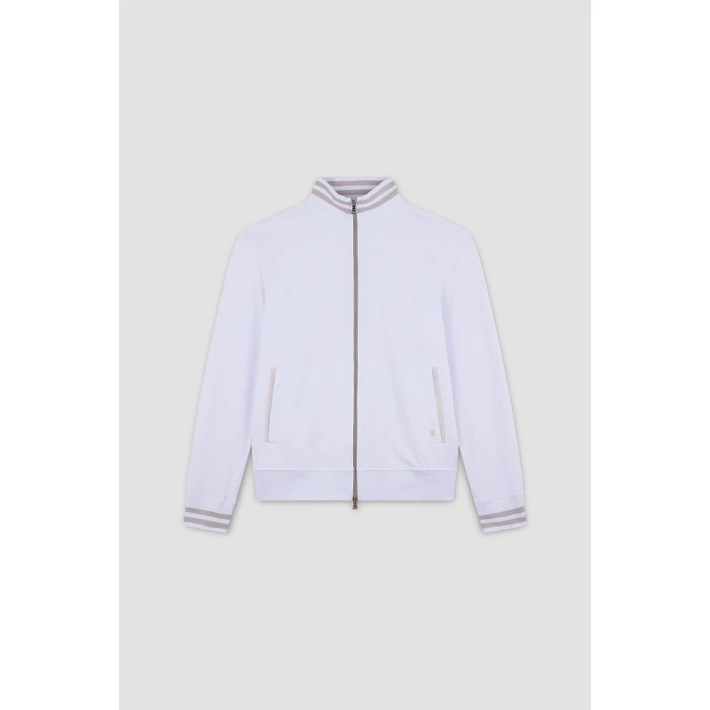 Image of Paul And Shark Mens Full-Zip Fleece White male S