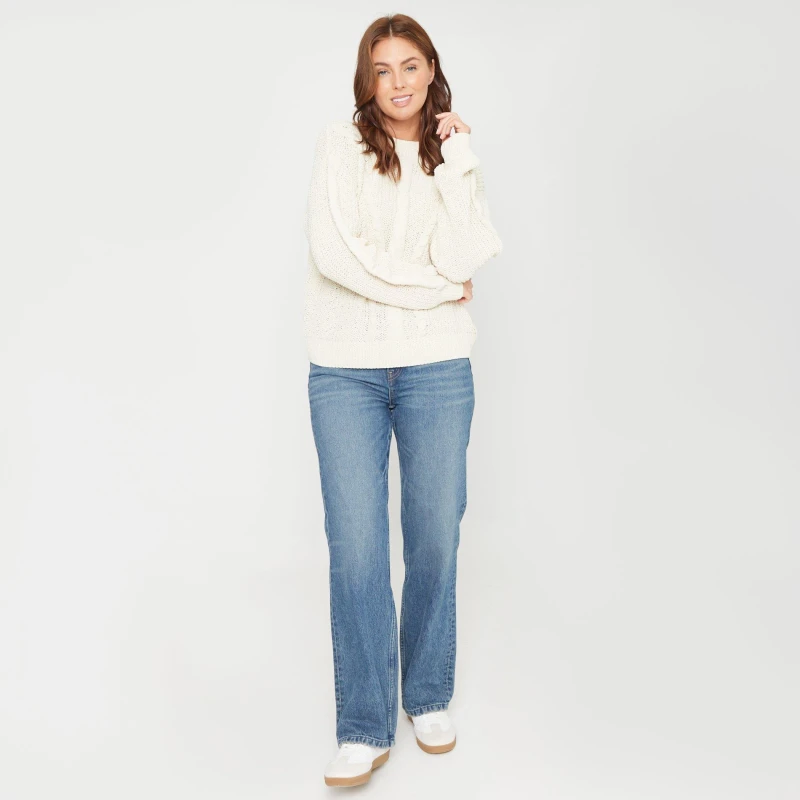 Image of Be You You Cable Jmper - Cream Cream 8