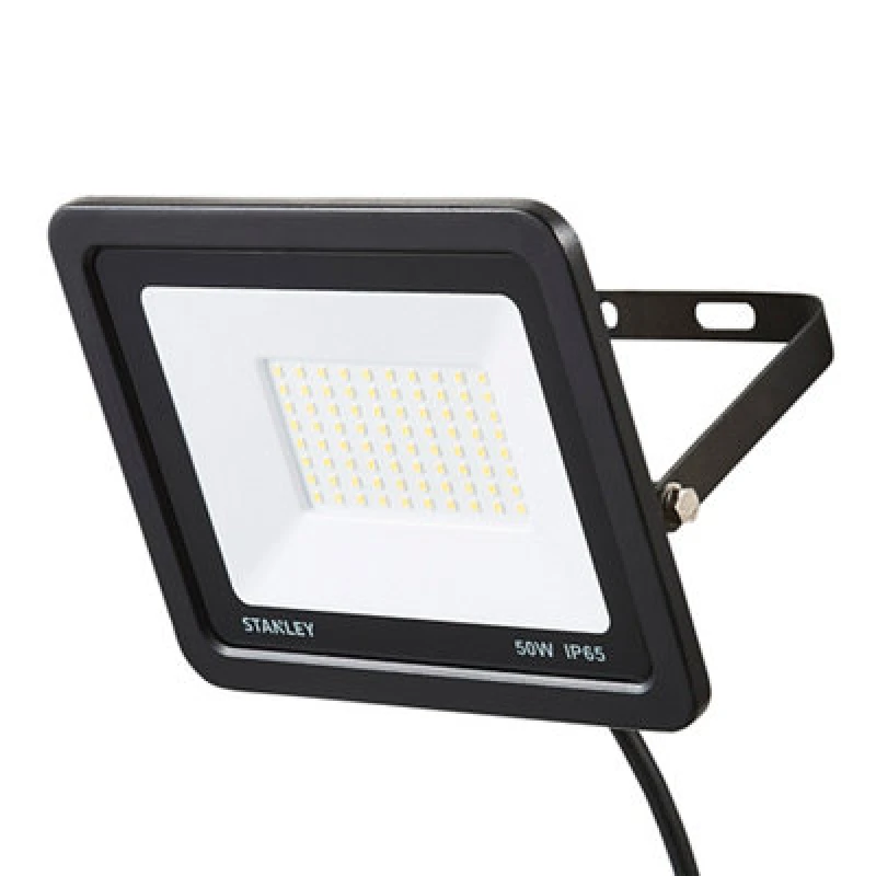 Image of Stanley Sxls312964Kbe Black Mains-Powered Cool White LED Without Sensor Floodlight 4000Lm