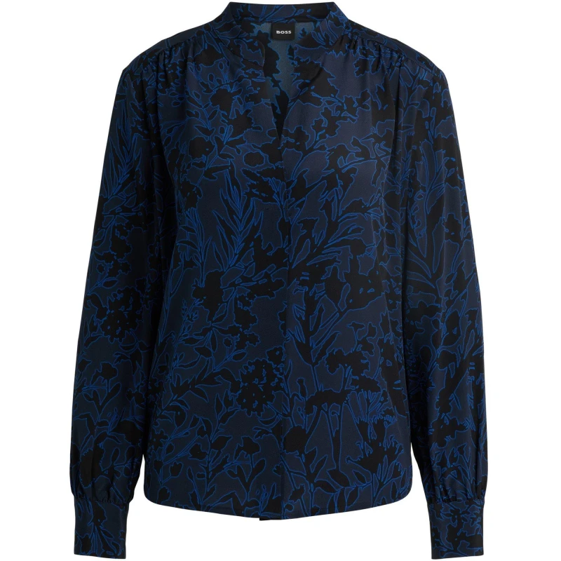 Image of Boss Womens Banora18 Long Sleeve Long Blouse Open Miscellans female 4 (XXS)