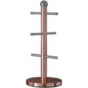 Image of Premier Housewares - 6 Cup Copper Finish Mug Tree
