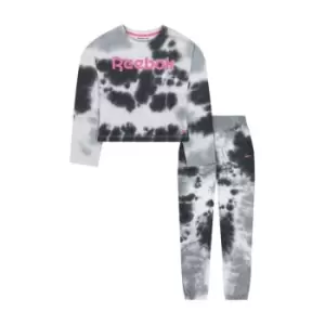Image of Reebok Crop Tracksuit Child Girls - Black