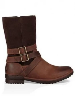 Image of Ugg Lorna Calf Boots - Brown