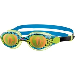 Image of Zoggs Junior Sea Demon Goggles Green/Blue/Hologram Junior