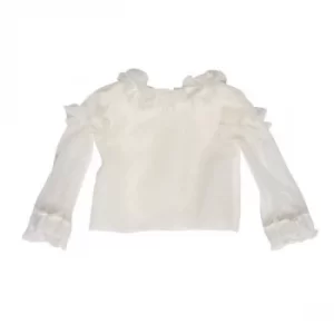 Image of I'm a Girly White Blouse