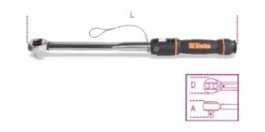 Image of Beta Tools 666HS H-Safe Tethered 3/8" Drive Reversible RH Torque Wrench 20-100Nm