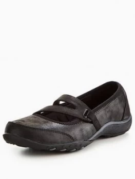 Image of Skechers Breathe Easy Calmly Slip On Shoe Black Size 7 Women