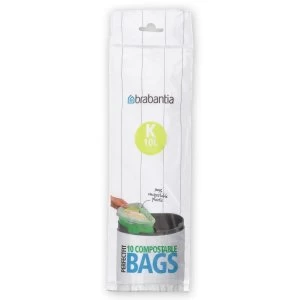 Image of Brabantia Compostable PerfectFit Bin Liner 10L (Code K)