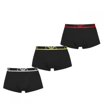 Image of Emporio Armani 3 Pack Trunks Black Size L Men