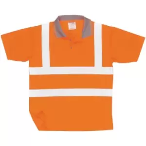 Image of Portwest Unisex Hi Vis Polo Shirt / Workwear / Safetywear (XL) (Orange) - Orange