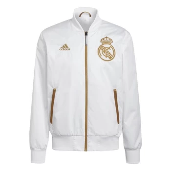 Image of adidas Real Madrid CNY Bomber Jacket Mens - White