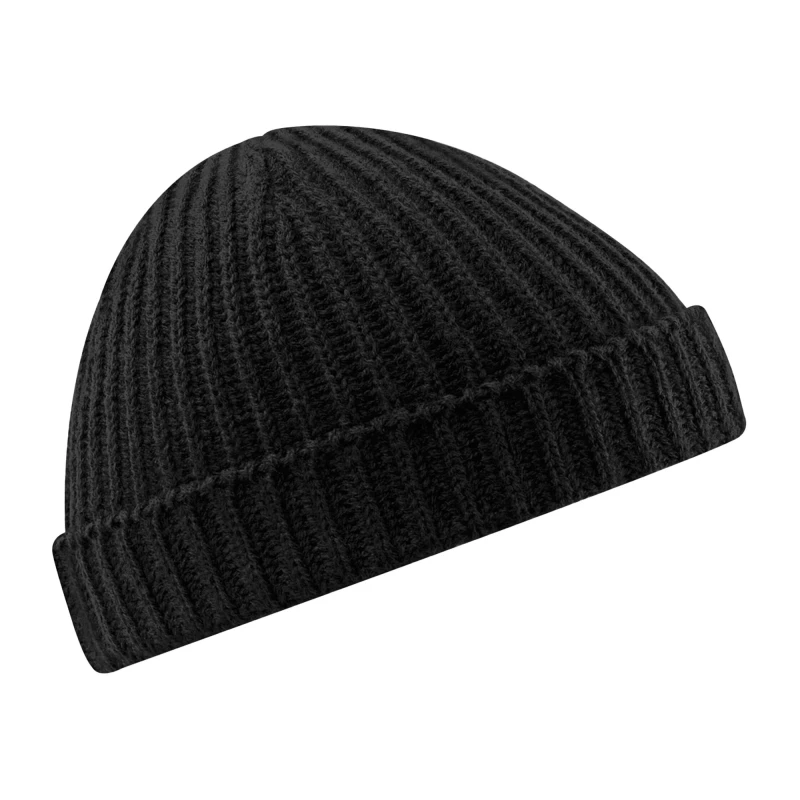Image of Beechfield Beechfield Trawler Beanie in Black One Size Unisex 5063417909613