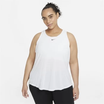 Image of Nike Dri-FIT One Womens Standard Fit Tank - White