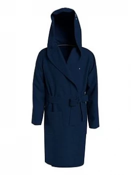 Image of Tommy Hilfiger Boys Towelling Robe - Desert Sky, Desert Sky, Size 12-14 Years=L