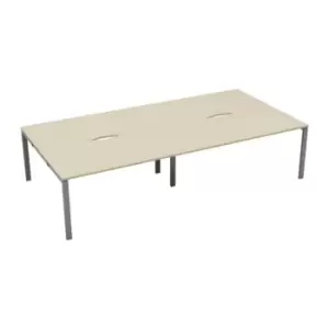 Image of Tc CB 4 Person Bench 1600 x 800 Cut Out Maple-Silver