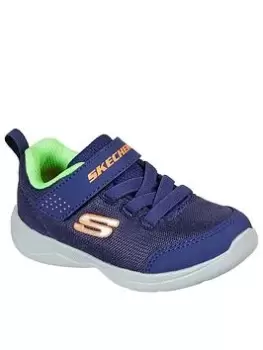 Image of Skechers Skech-stepz 2.0 Mini Wanderer Trainers, Navy/Lime, Size 7 Younger