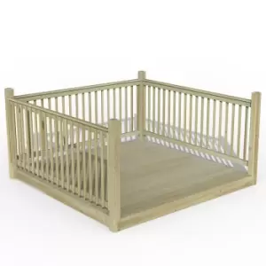 Image of 8' x 8' Forest Patio Deck Kit No. 4 (2.4m x 2.4m)