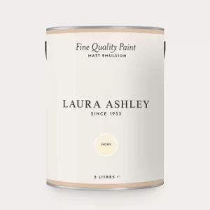 Image of Laura Ashley Matt Emulsion Paint Ivory 5L