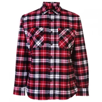 Image of Dunlop Brawny Workwear Shirt Mens - Black/Red