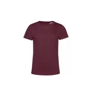 Image of B&C Womens/Ladies E150 Organic Short-Sleeved T-Shirt (M) (Burgundy)