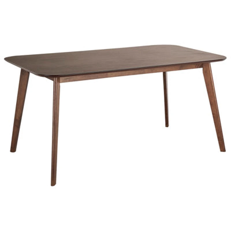 Image of Beliani Dining Table Ephrata Dark Mahogany 150 Cm 90 Cm