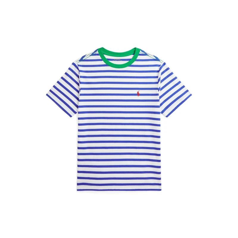 Image of POLO RALPH LAUREN Striped T-Shirt Juniors - Blue Blue One Size