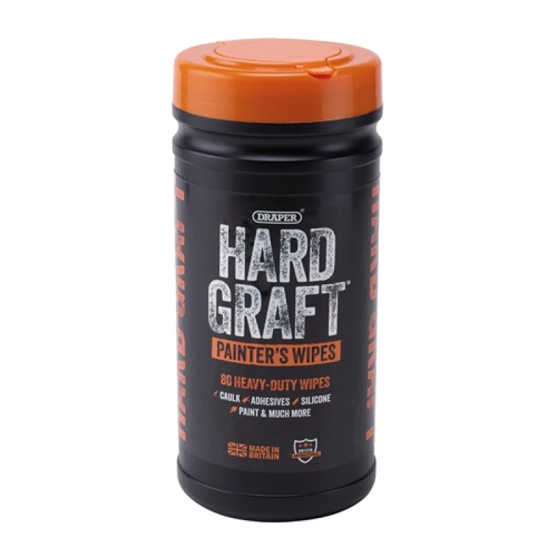 Image of Draper Hard Graft Painter's Wipes (Tub of 80) 12439